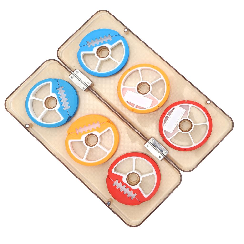 Silicone Fishing Line Storage Holders 6?Axis Colorful Fishing Line Winding Board Spool
