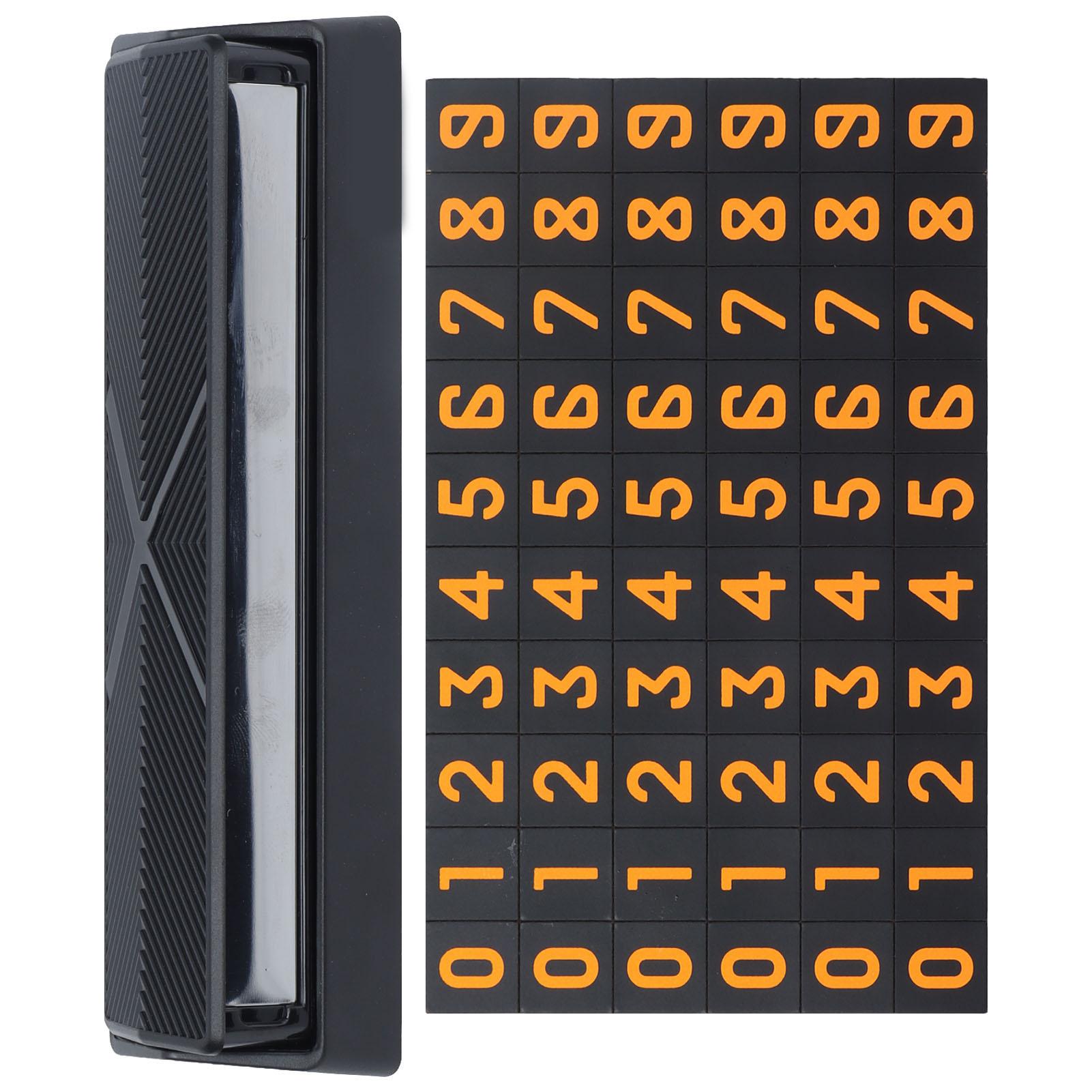 

Car Temporary Parking Sign Concealed Phone Number Card Black Temporary Parking Number Plate