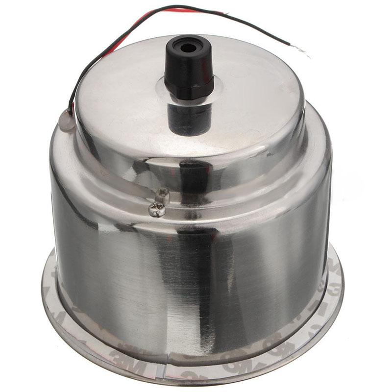 4pcs Blue 8LED Recessed Stainless Steel Cup Drink Holder for Car Marine Boat