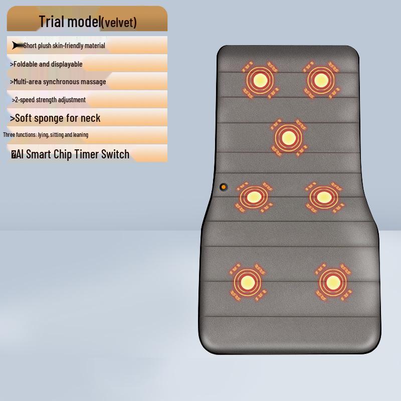 Cervical Spine & Full Body Massager: Multi-functional Neck, Shoulder, Waist, Back, and Pillow Kneading Massage Mattress