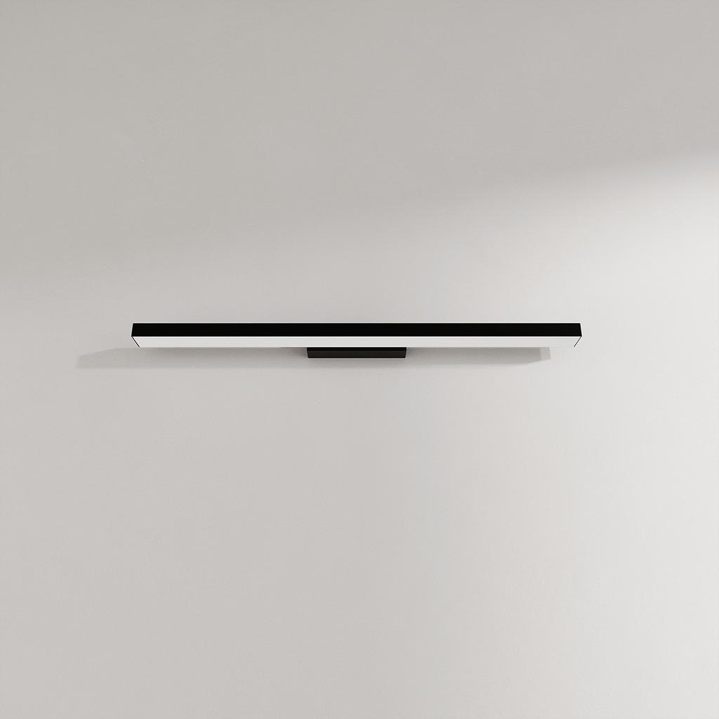 Kinkiet Łazienkowy Nad Lustro Czarny Liniowy 66.5 Cm Zmienna Barwa Led 20W Aqua Light Prestige
