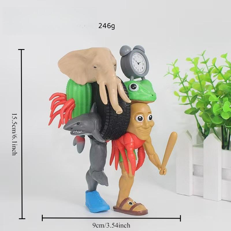 34 Style Italian Brainrot Figures Toys Tung Tung Tung Sahur Tralalero Tralala Anime Action Figurines Ornament Ornaments Decor