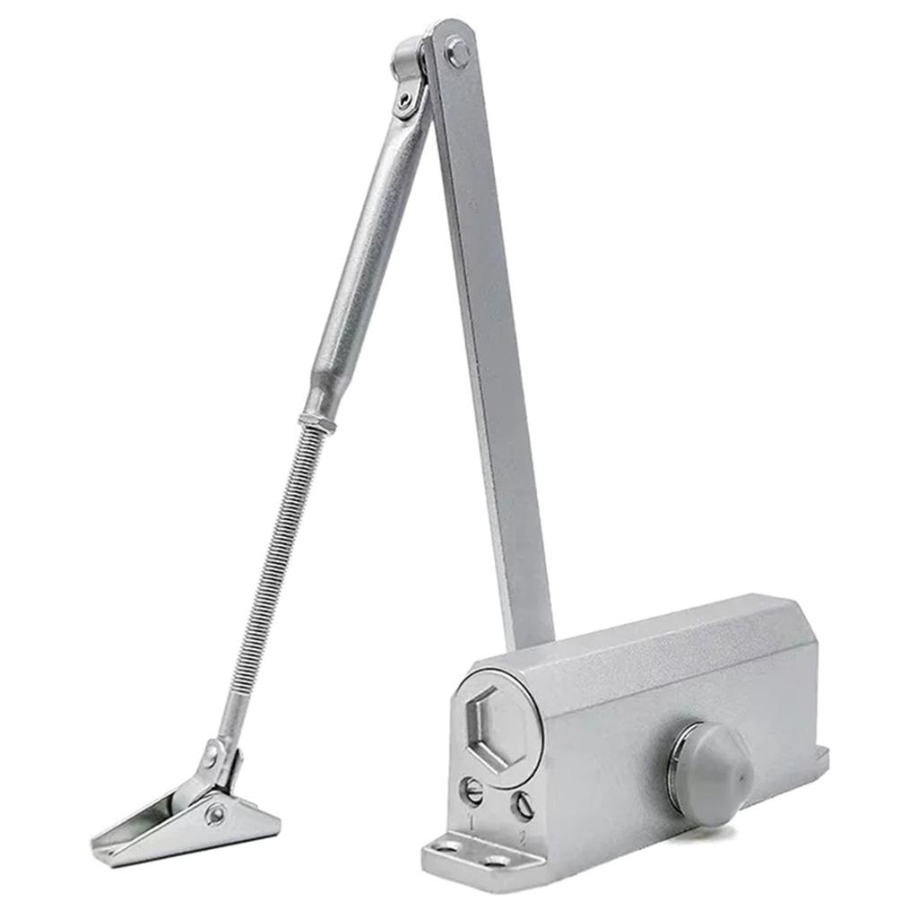 40-60KG Closing Automatic Door Closer Hydraulic Adjustable Speed Positioning Door Stop Protective Door Holder Hardware