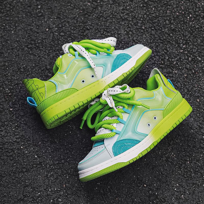 Honey Jelly 2024 Autumn New Shoes Women's Dopamine Camouflage Niche Design Guochao Couple Casual Board Shoes