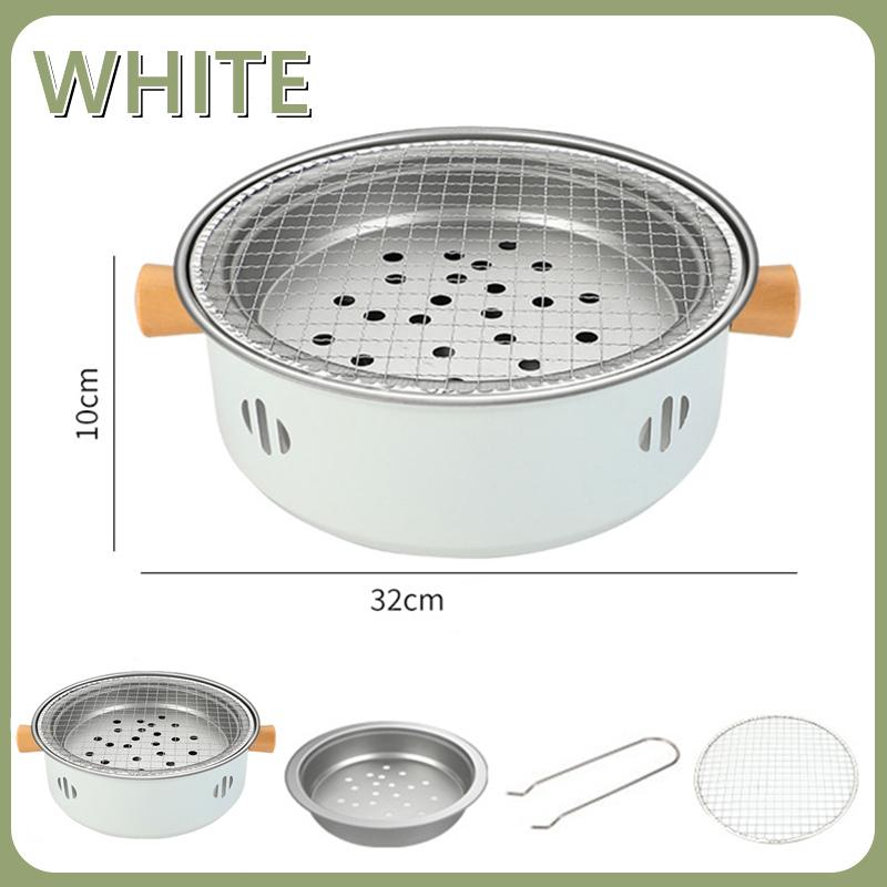 Mini Charcoal Barbecue Grill for Home Outdoor Camping Beach Picnic BBQ Grill Barbecue Stove, Multifunctional Charcoal BBQ Stove