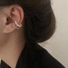 Fashion Pearl Twist Chain Tassel Clip Earrings for Women Unisex Minimalist Fake Piercing Earbone Ear Cuff Jewelry Gifts
