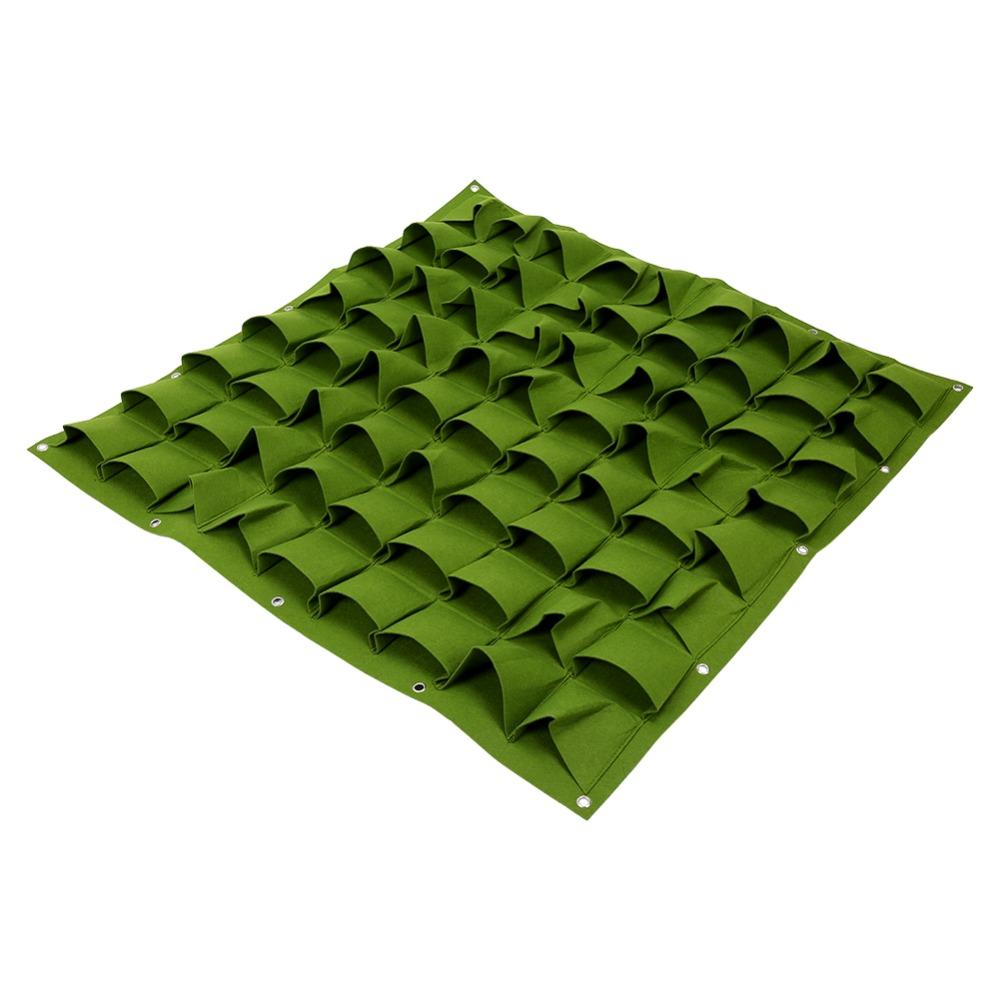 Felt Plant Bag 72 Pockets Grow Bag Durable Wall Hanging Plant Bag  Outdoor Gardening