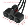 LMoDri Motorcycle Electric Accessories Modified Aluminum Alloy Switches Black Switch Headlights Spotlights Explosion