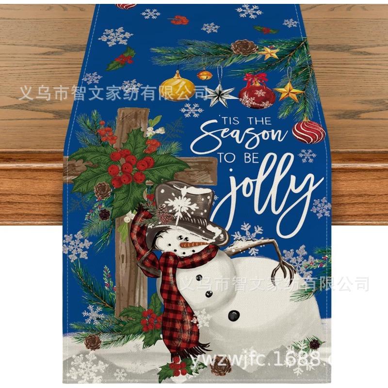 Weihnachts-Tischläufer Winter-Tischläufer Dekoration Tischläufer