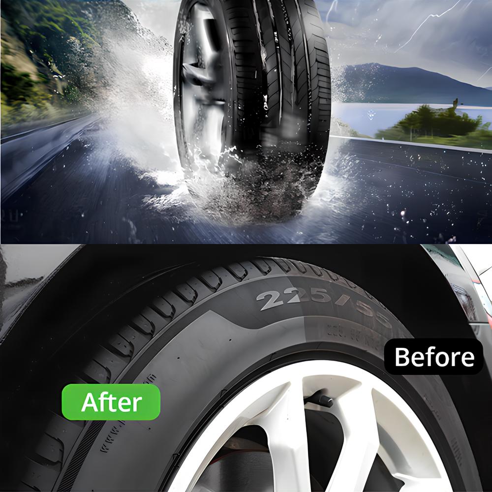 Tyre Gloss HVIERO S22 Tire Coating Spray Hydrophobic Sealant Wax for Car Wheel Auto Re-black Shine Chemistry Filler Rust Removal
