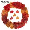 50 Uds. Hoja de arce Artificial de simulación de 8cm