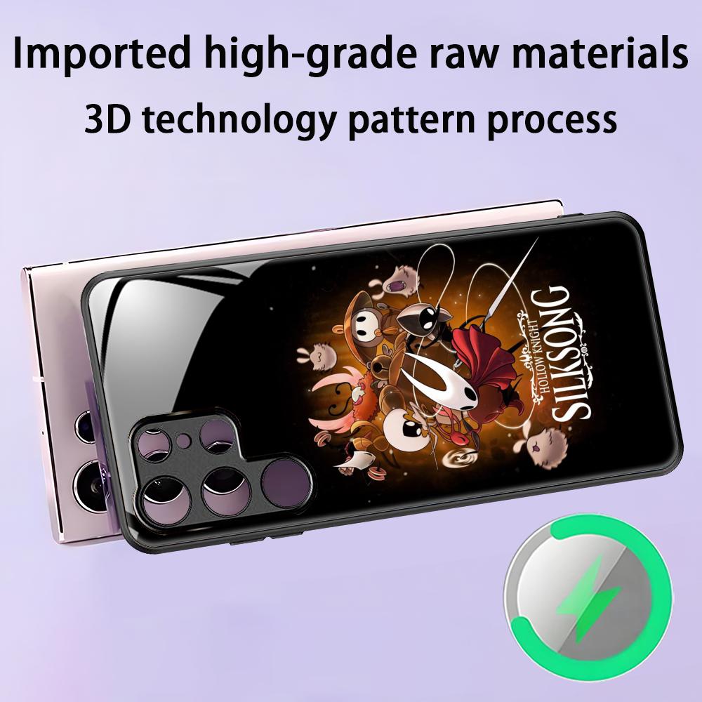 HOT GAME Hollow Knight Silksong Phone Case For Samsung S25 S24 S23 S22 S21 S20 Plus Ultra Note20 Glass Magnetic Case