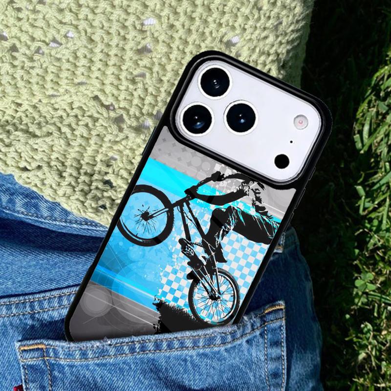 Sports Bike Cycle Phone Case For iPhone 17 AIR 16 Pro Max 15 14 Pro 11 12 13 Shockproof Silicone Cover