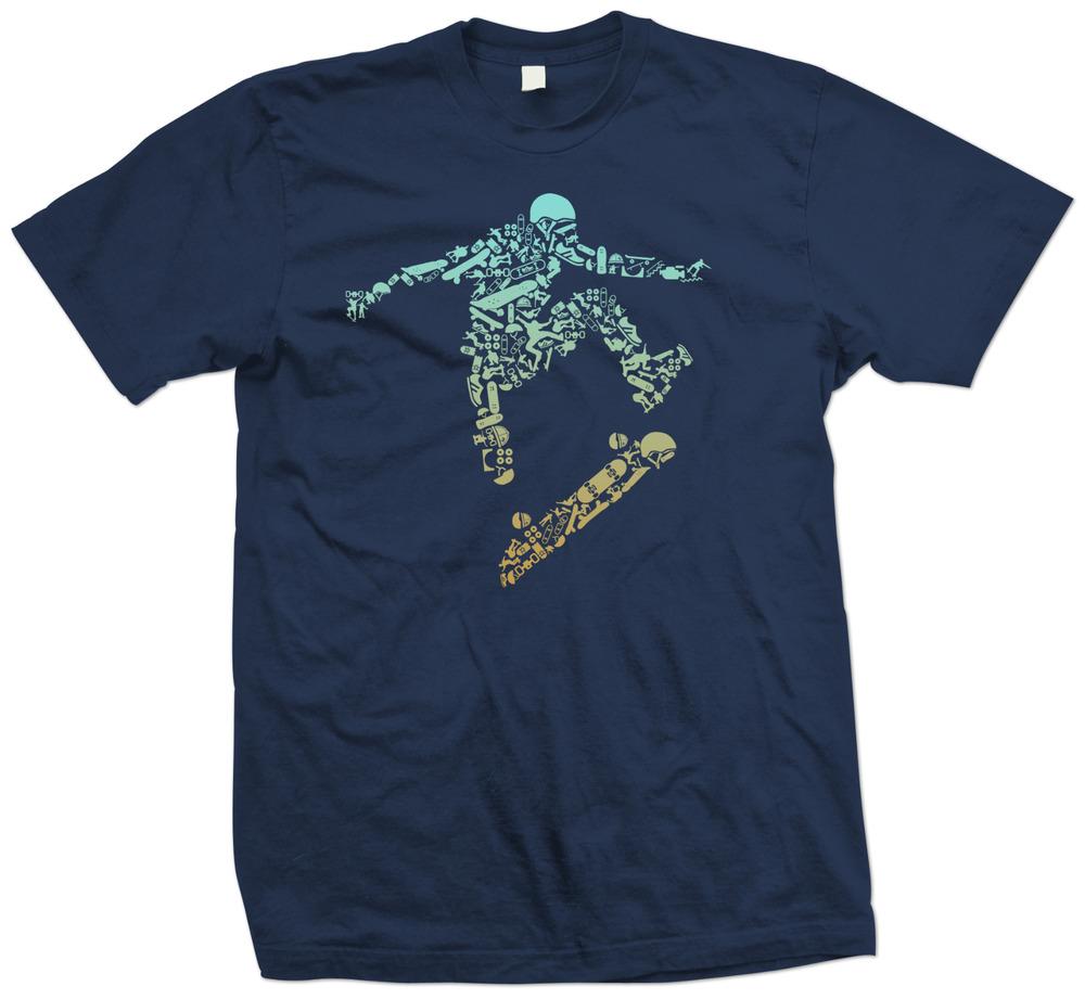 

Футболка унисекс Skater Camiseta Skate Skateboard Camisa Opciones de Unisex