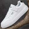 2025 autumn new low-top round head solid color Korean version versatile lightweight soft-soled white shoes couple cold sticky board shoes
