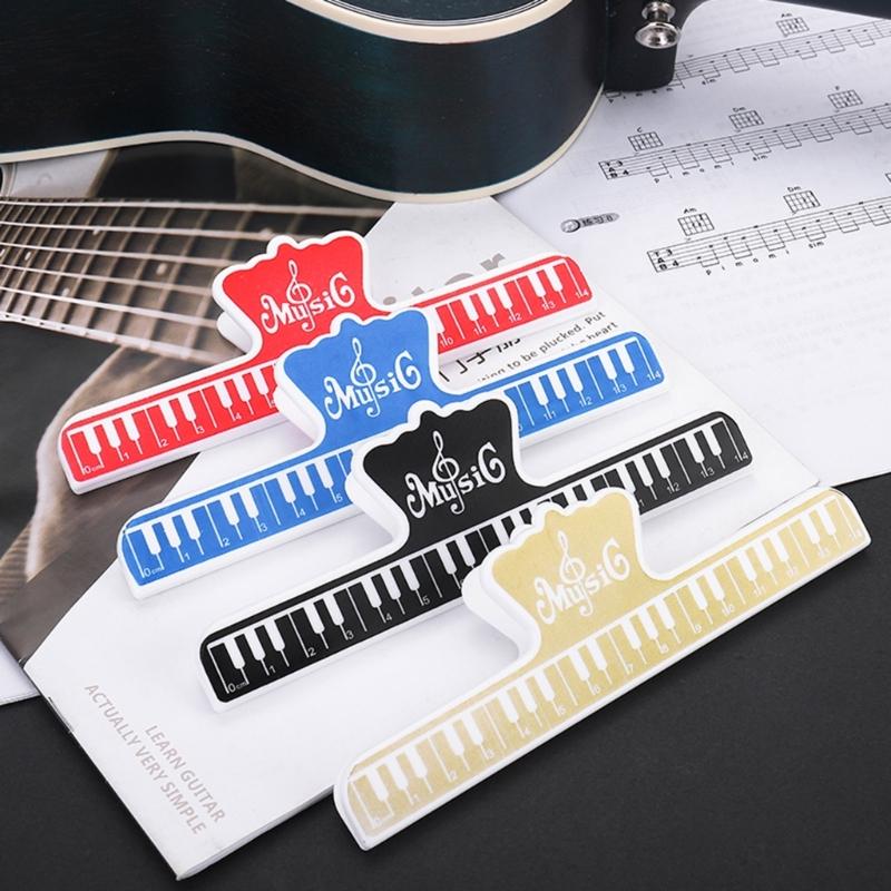 Music Note Clip Music Clip Book Page Clip Plastic Big Music Stationery Book Clip Music Book Page Holder Practice Parts