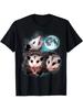 3 Opossum Mond Heulender Opossum Kopf Lustig Für Männer, Frauen T-Shirt