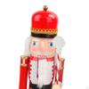 15 Inch Christmas Soldier, Doll Shape Puppet Toy, Wooden Soldier for Office Desk Decoration