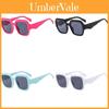 Black Frame Round Glasses Uv400 Protection Designer Sunglasses For Summer Outings
