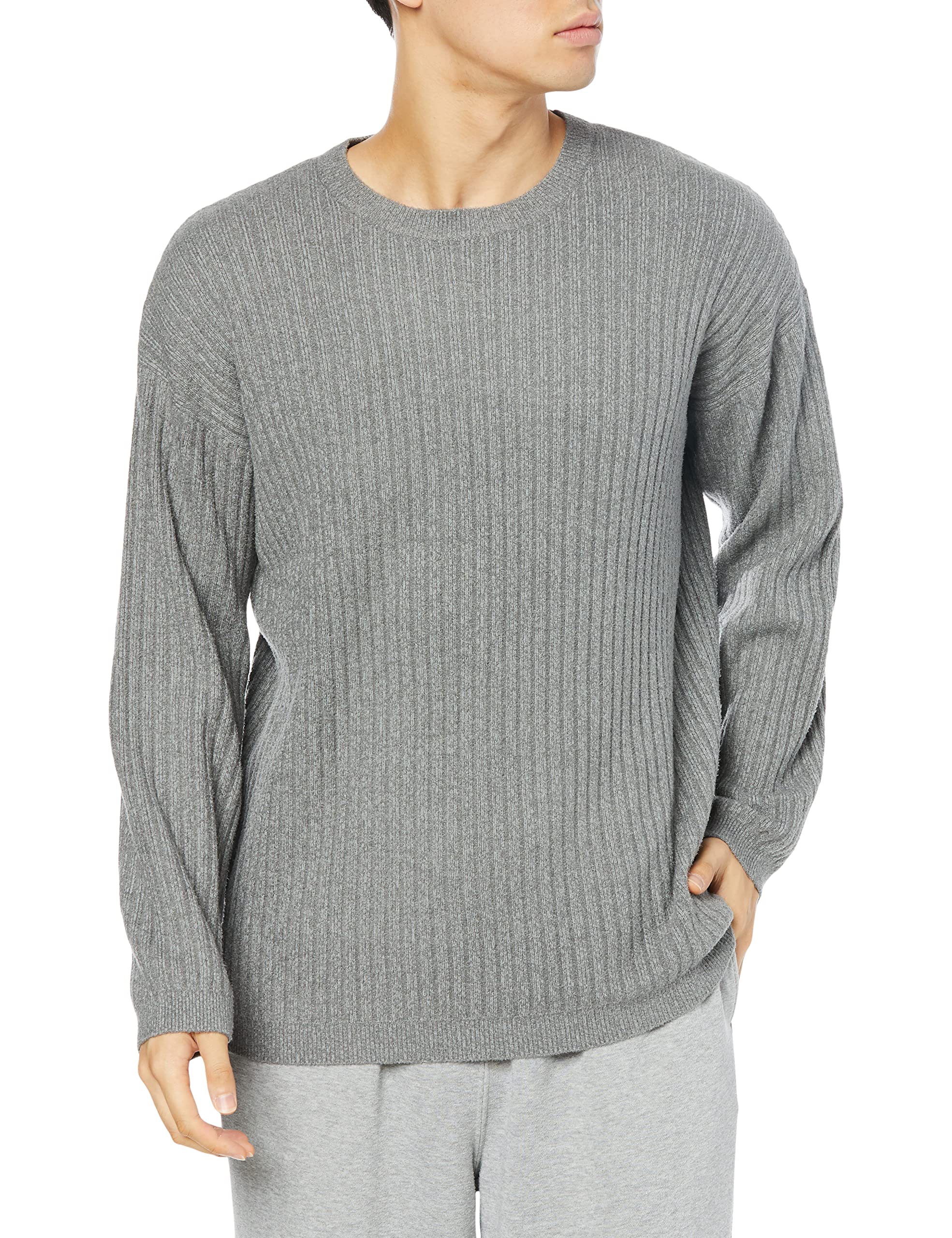 

HOMME Моющийся пуловер Smoothie PMNT224953 GRY M [Gelato Pique] для мужчин серый