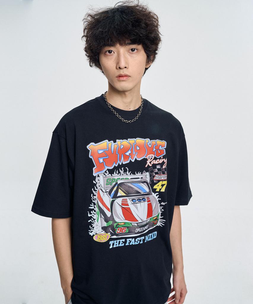 MOO Racing 47 Short Sleeve T-Shirt - Black