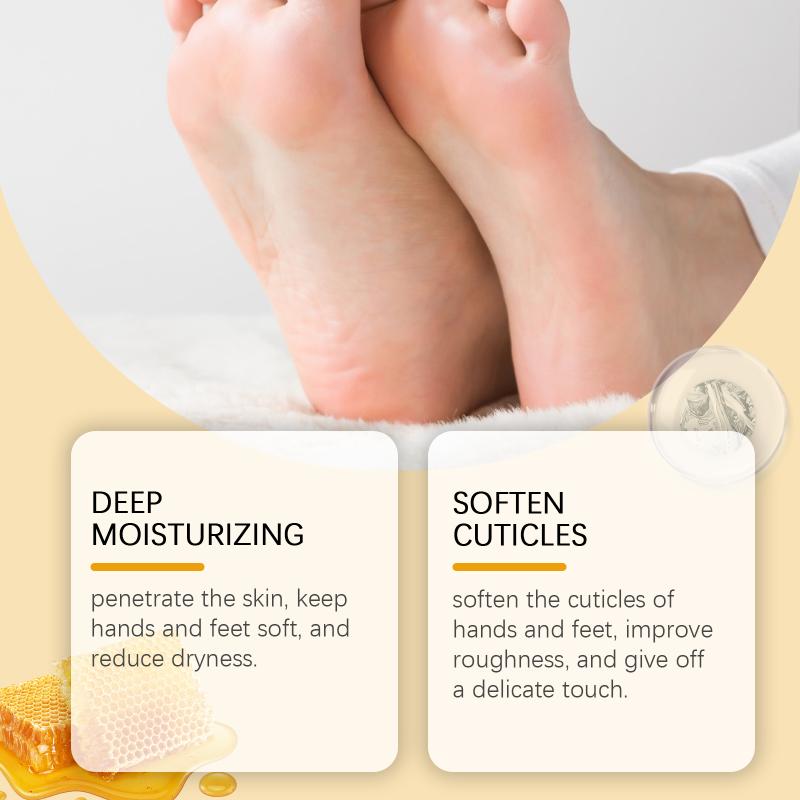 Cracked Dry Skin Hand Foot Cream Softens Cuticles Honey Nourishment Deep Moisturizing Best for Home Spa and Overnight Repair