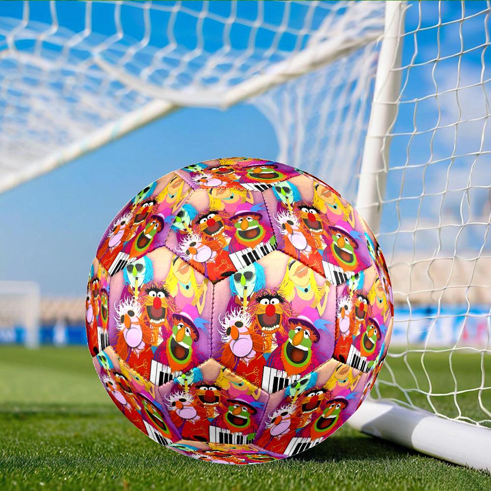 Muppet Rock Stars Size 5 Soccer Ball, Suitable for Training and Matches, High-Elasticity, Wear-Resistant Material Gift for Fan