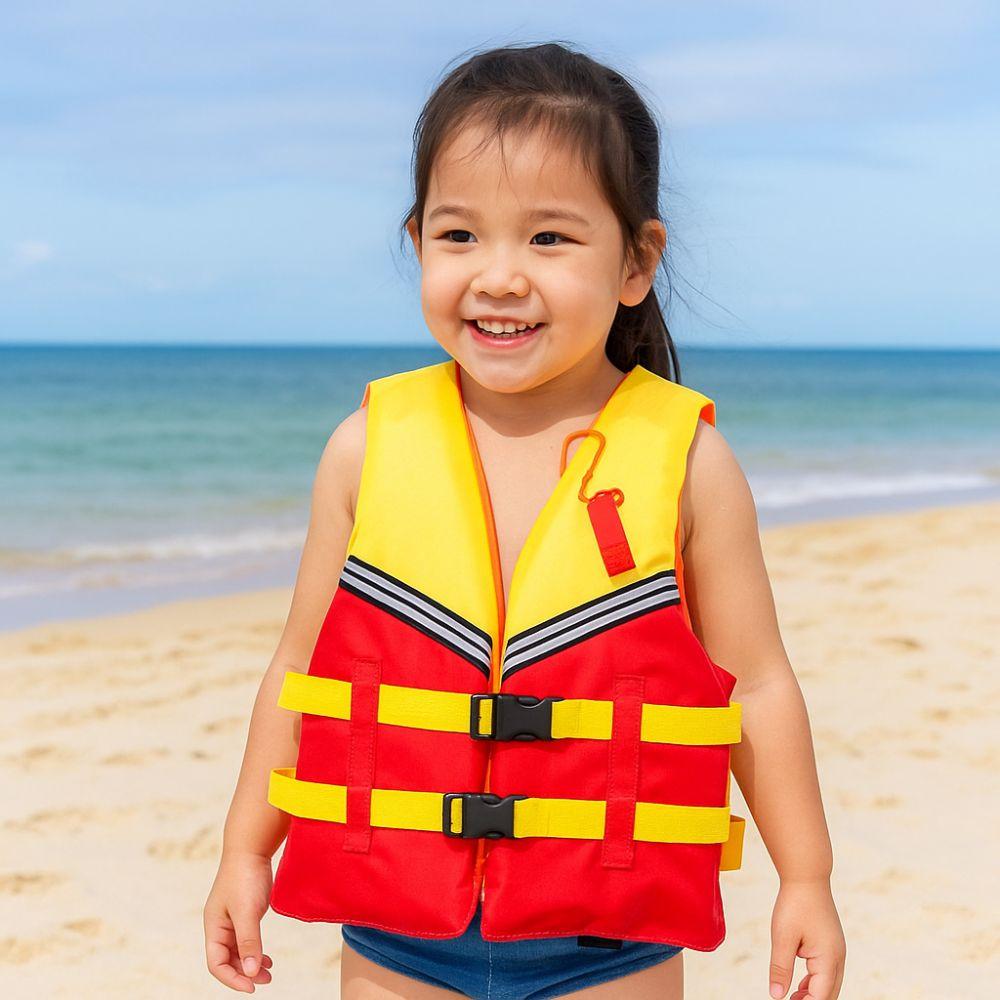 with Whistle Life Vest Jacket Portable Buoyancy Vest Marine Safety Vest  Outdoor Water Sport