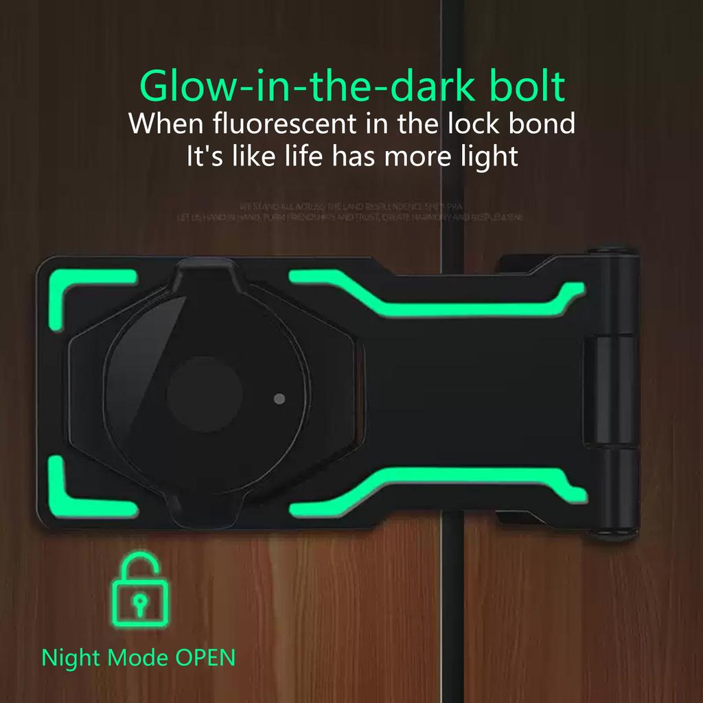 Combination Cabinet Door Lock Security Hasp Latches Easy Install Keyless Lock Simple Installs for Storage & Cupboards