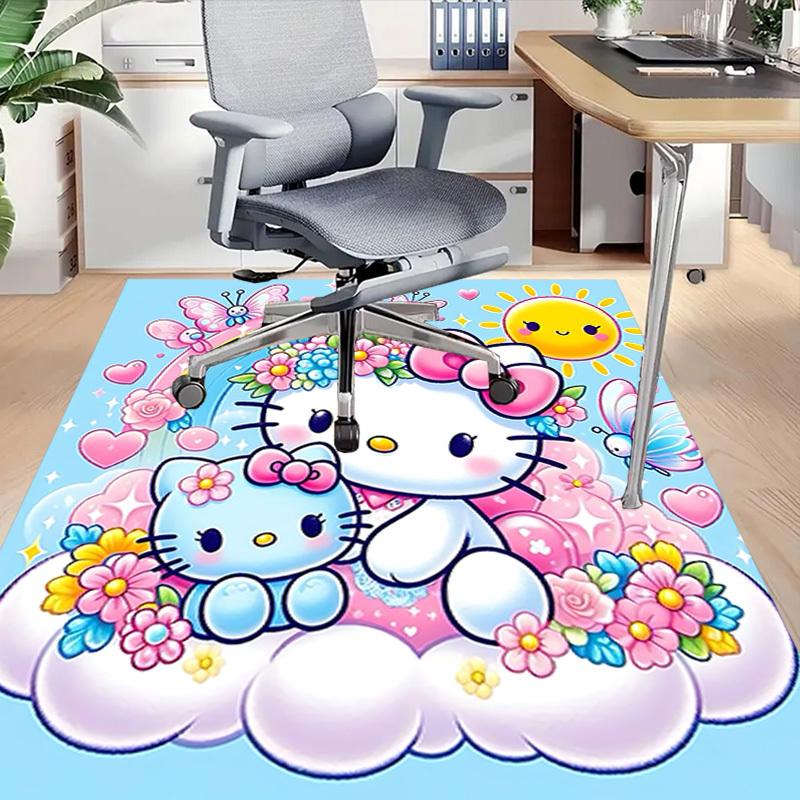 1 szt. Dywanik Hello Kitty Dywanik do biura Mata zewnętrzna Dekoracja domu Dywanik obszarowy Prezent festiwalowy