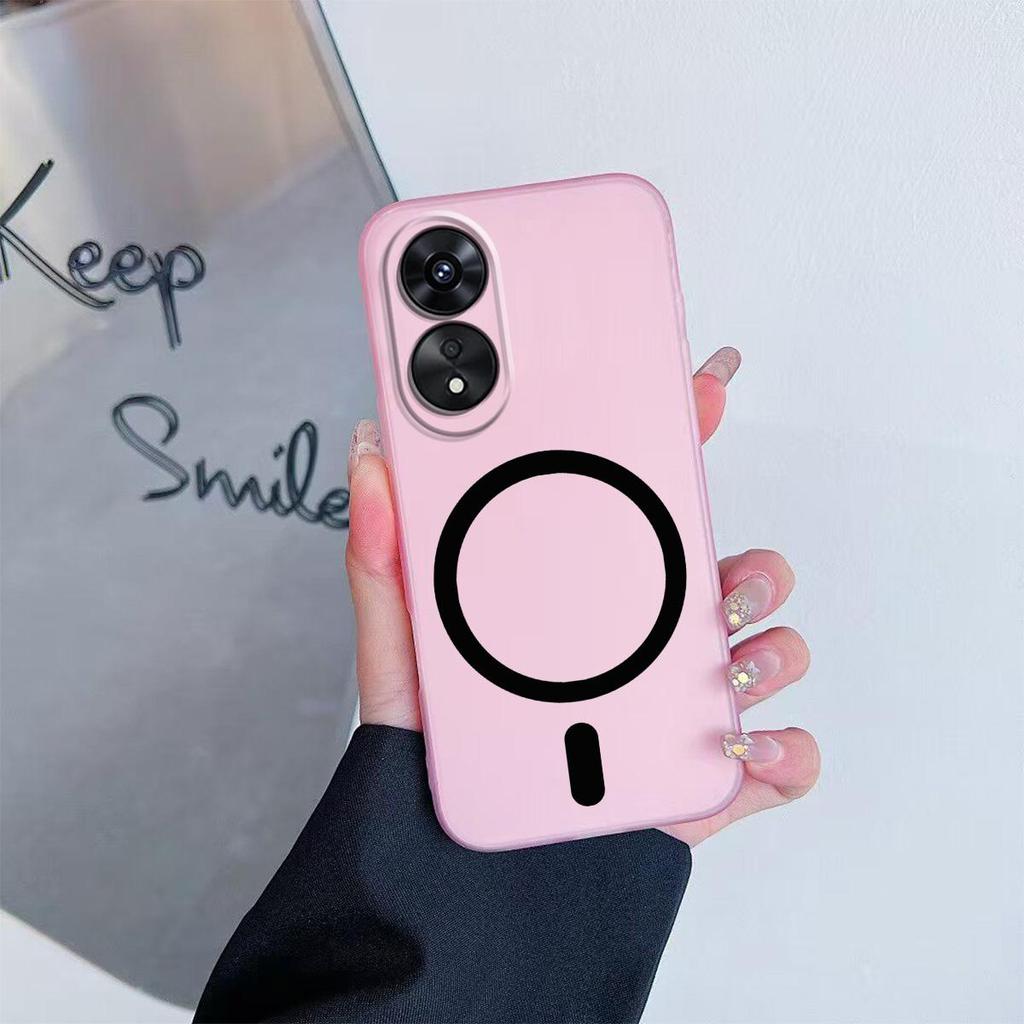 Case for OPPO A38 4G,A18 4G Premium Magnetic Matte Phone Casing Protection Cover