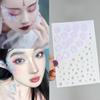 Mixed 3D Face Jewelry Stickers Fashion Eyeliner  Decals Rhinestone Stickers  Women