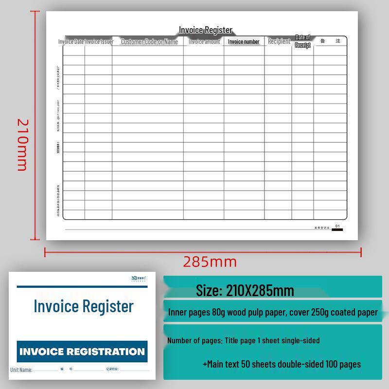 Custom Financial Payment Record & Reconciliation Book