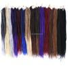 14 18 22inch Thin Pre-Loop Senegalese Twist Braids Crochet Hair Twist Braid Hair Extension