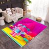 Trolls World Tour Celebration Customize Your Name Carpet Perfect for Study Room Outdoor Dining Room Playrooms Anti-slip Rug Office Home Decor