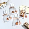 Cute Capybara Card Holder Cartoon Transparent Photo Card Holder Student Badge Protective Case ID Card Organizer Stationery Gift