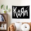 1Pc Korn Band Tapestry Heavy Metal Pop Singer Rock Music Theme Wall Hanging Indoor Decor For Bedroom Wall Art Decor