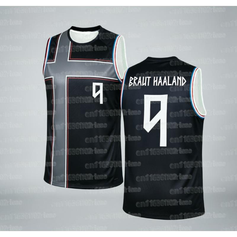 Haaland 9 Norway Fan Basketball Sleeveless Vest Breathable Quick Drying Street Wear Summer 3D Printed Casual Family Style