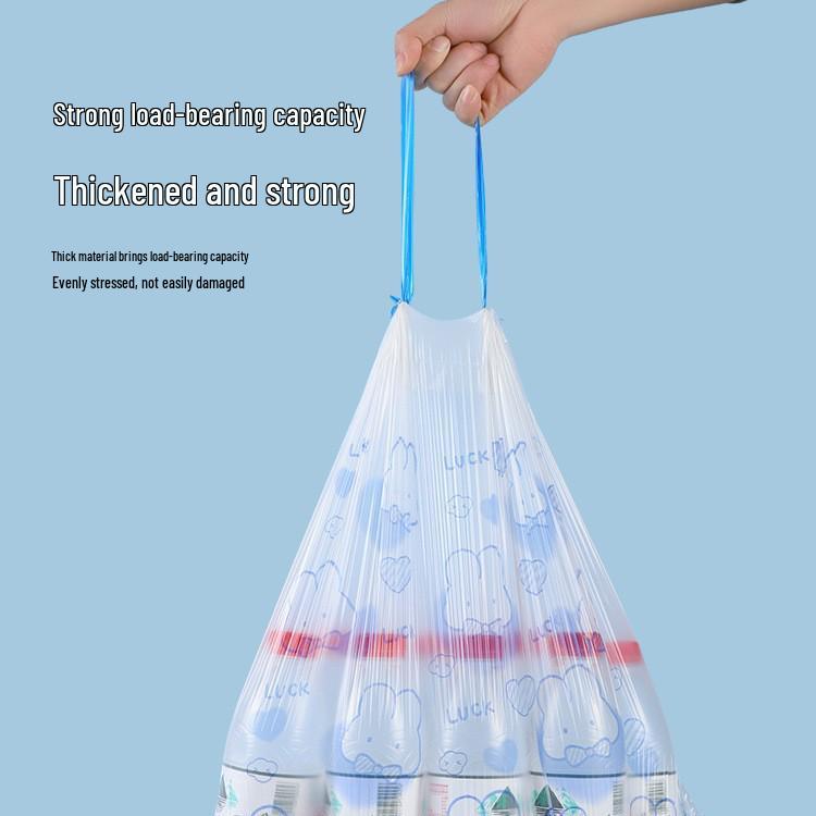 Little Rabbit Large Drawstring Trash Bags for Home, Office & Dorm - Thick, Handy Plastic Bags