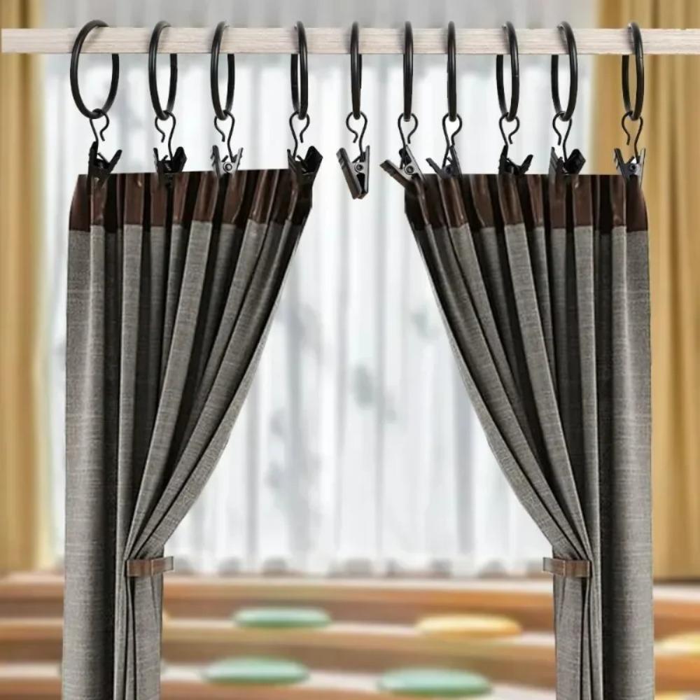 1-50 buc. Inele cu cleme pentru perdea pentru agățat perdele, fotografii, pălării, suport din sârmă cu decorațiuni vintage rezistente la rugină, cleme pentru depozitare DIY pentru casă