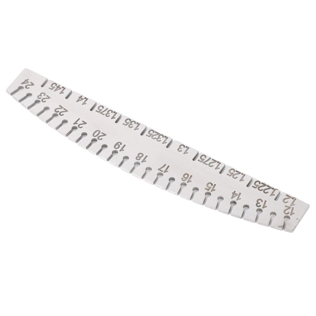 Piano String Gauge with Clear Scales Metal Measuring Ruler for Guitar Ukulele Stringed Instrument