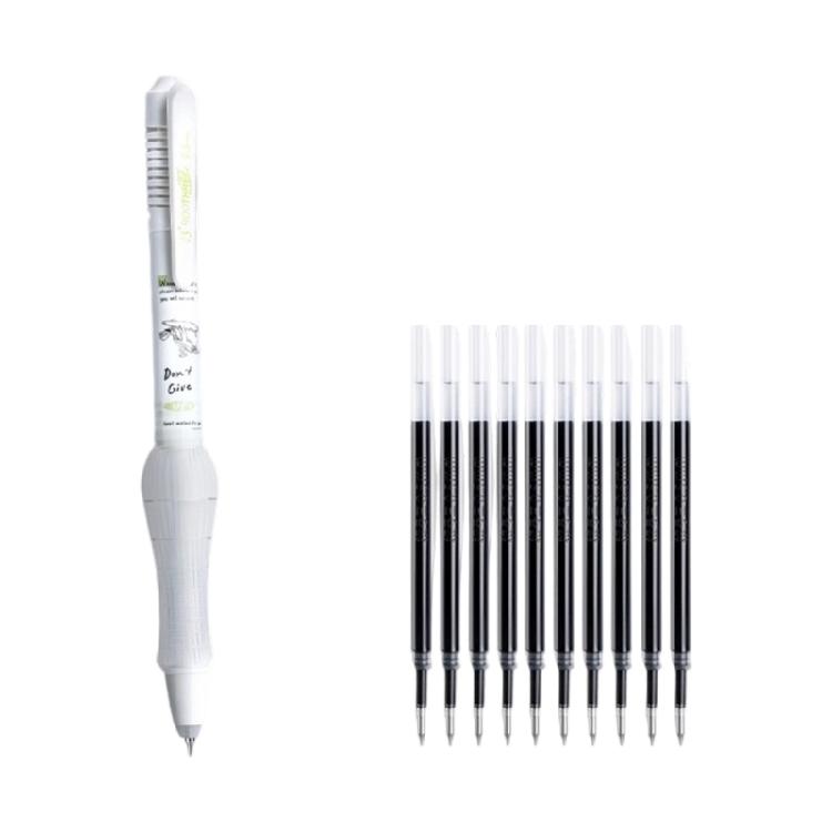11 Pack Elastic Barrels Technology Gel Pen Soft Nonslip Grip Quick Dry Ink Great For Prolonged Writing Comfort Students