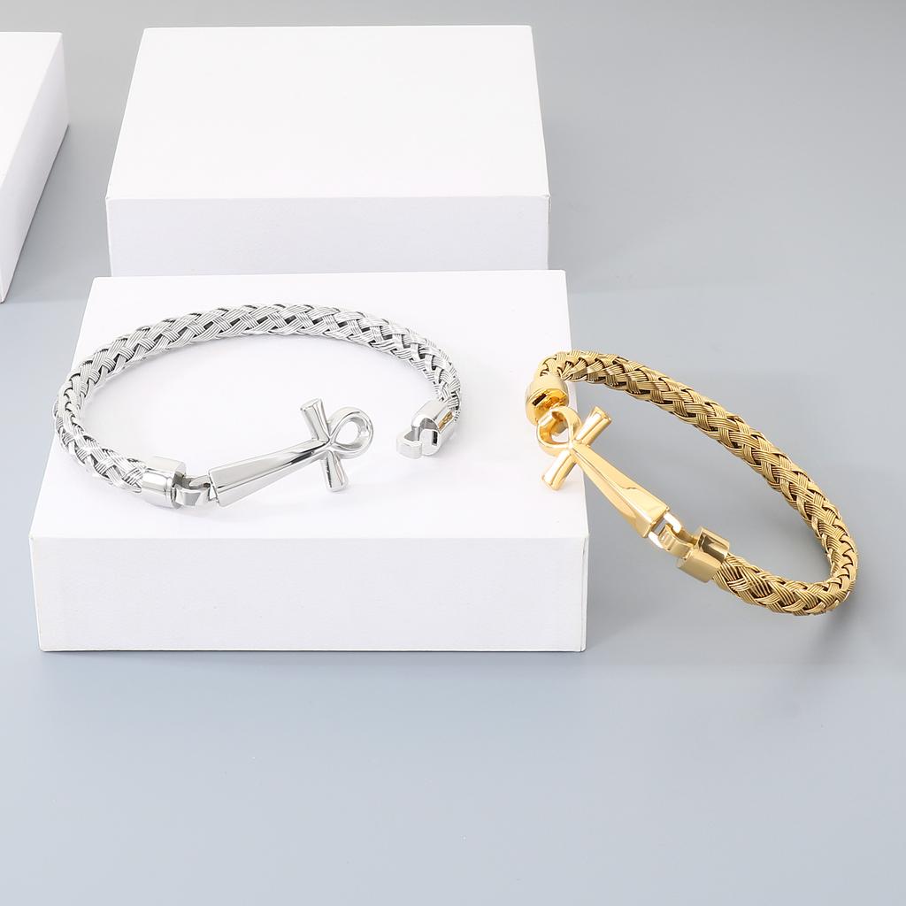 Innovatives quervernetztes gewebtes Armband Street Rap Sänger Accessoires Herrenarmband Modeschmuck Bankettgeschenke