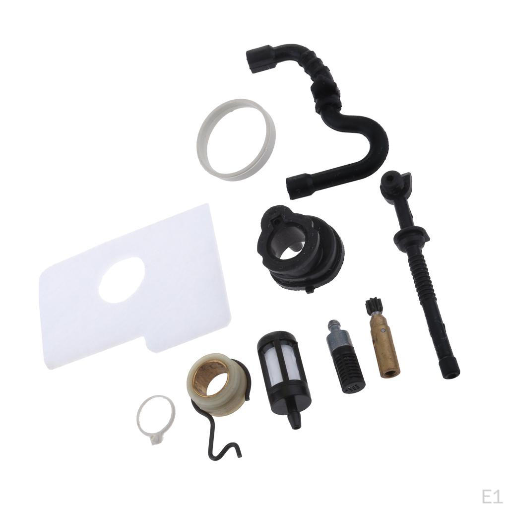 Intake Manifold Air Filter Fuel Line Hose Oil Pump Worm Gear Kit for