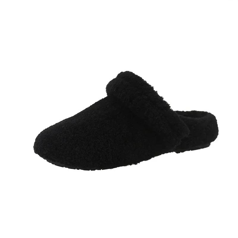 Fashion New Autumn Winter Women Casual Flats Woman Moccasins Soft Loafers Fashion Comfort Warm Plush Slip on Female Cotton Slippers