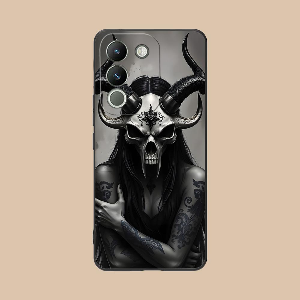 

Dark Goddess Lilith Phone Case for VIVO Y77 76 75 74 73 72 58 56 55 51 50 38 36 Y19 Y18 Y03 Y01 5G Soft TPU Shockproof Cover vivo Y01