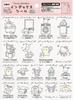 Sanrio Characters House Index and Laundry Organization Labels M-Plan Stickers, Bathroom, Toilet, Washroom,