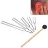 128Hz256Hz512Hz1024Hz2048HZ Aluminum Alloy Tuning Fork Sound Healing Therapy Tool Set