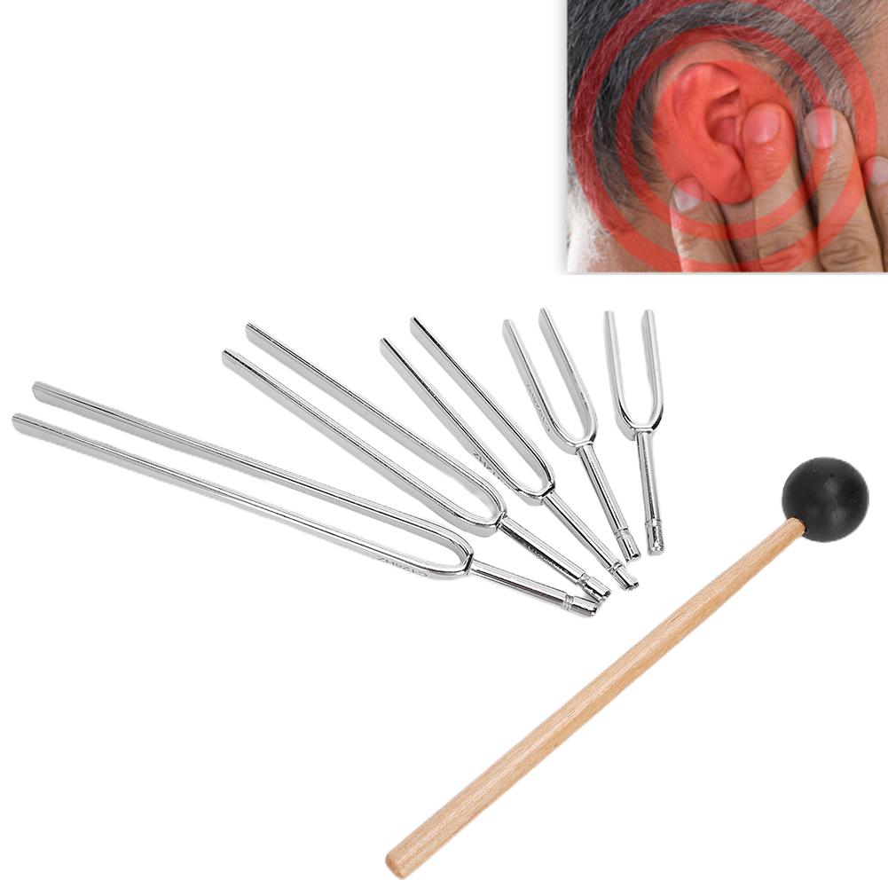 128Hz256Hz512Hz1024Hz2048HZ Aluminum Alloy Tuning Fork Sound Healing Therapy Tool Set