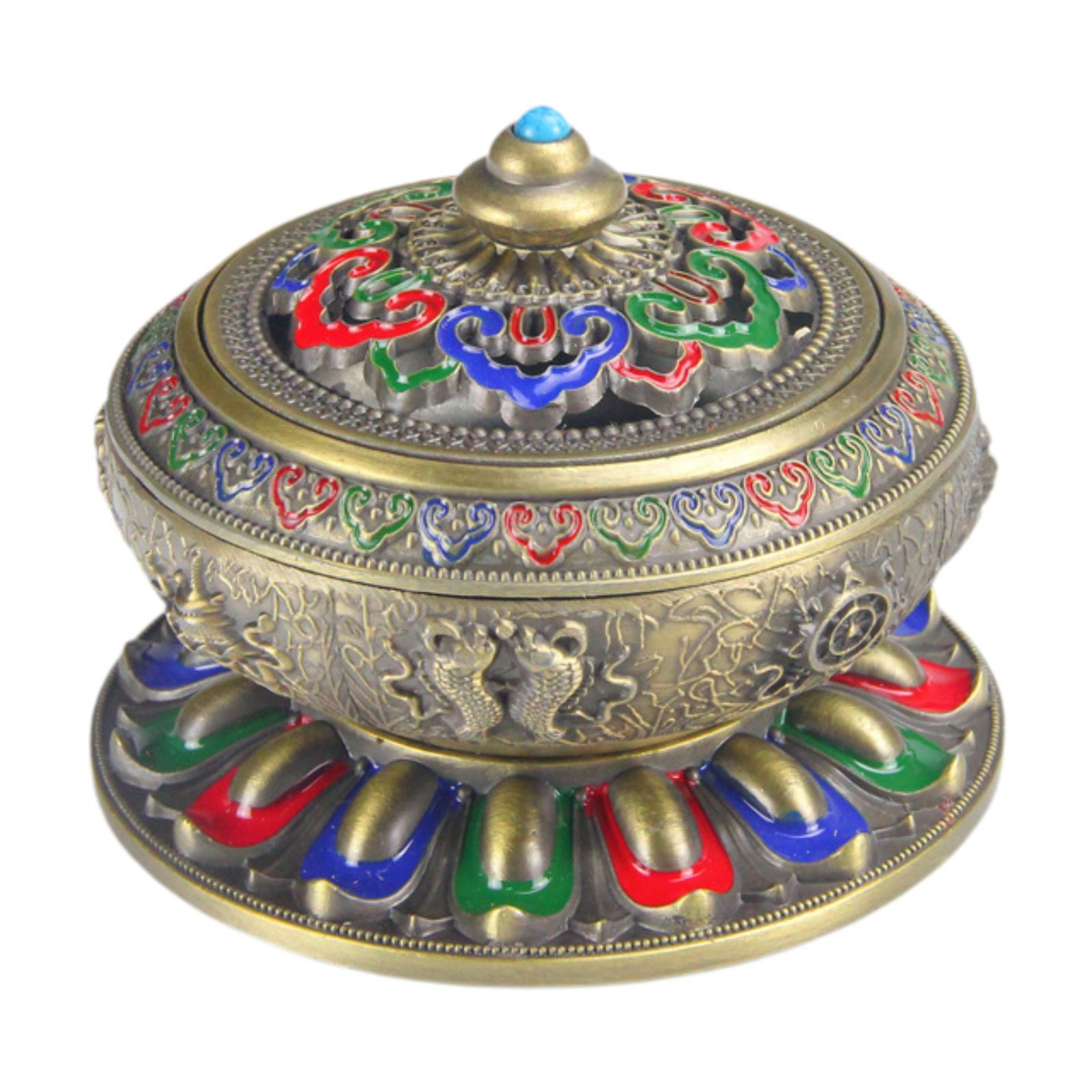 Incense Holder Classical Vintage Style Multifunction Incense Burner Stand for Table Centerpiece Tea Room Indoor Tabletop Yoga